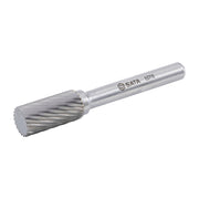 Mũi mài hợp kim SATA 53715 hình trụ đầu phẳng, 10mm, răng đơn, gia công kim loại đa năng.