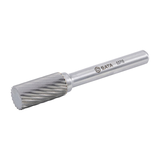Mũi mài hợp kim SATA 53715 hình trụ đầu phẳng, 10mm, răng đơn, gia công kim loại đa năng.