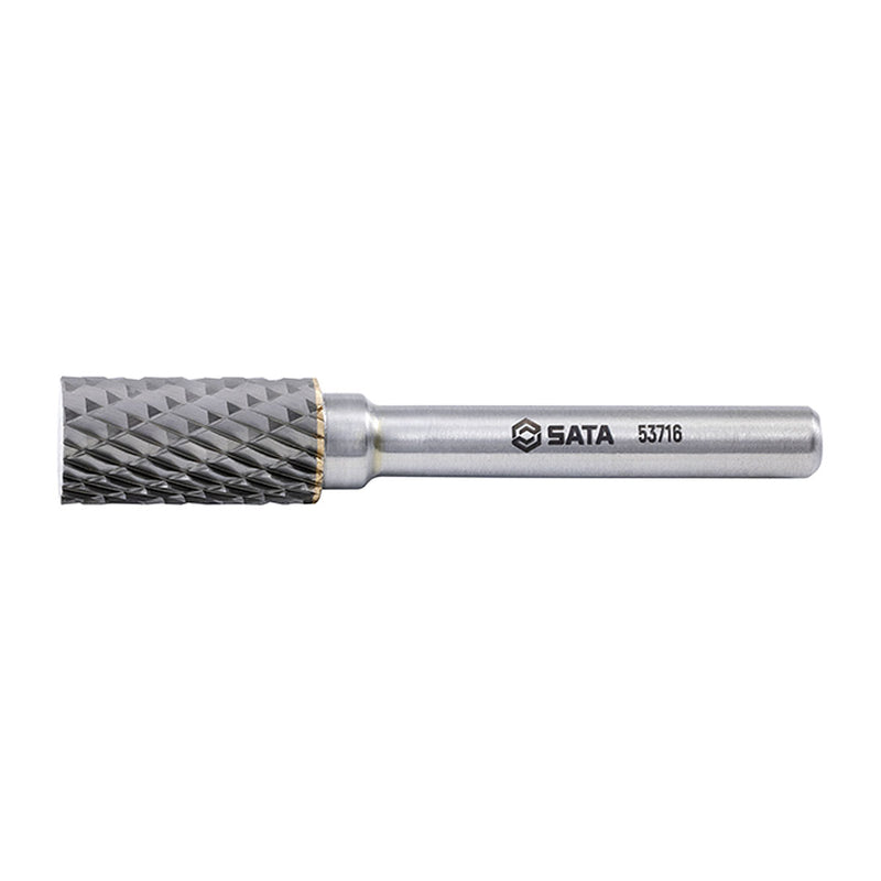 Mũi mài hợp kim hình trụ phẳng, răng thô SATA 53716 đường kính mũi 10mm