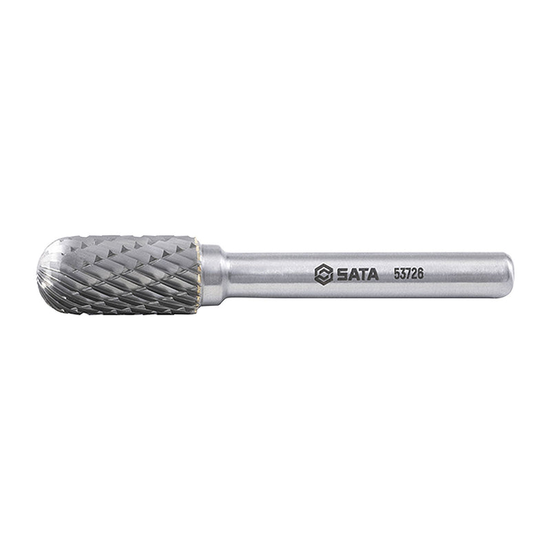 Mũi mài hợp kim hình trụ đầu tròn, răng thô SATA 53726 đường kính mũi 10mm