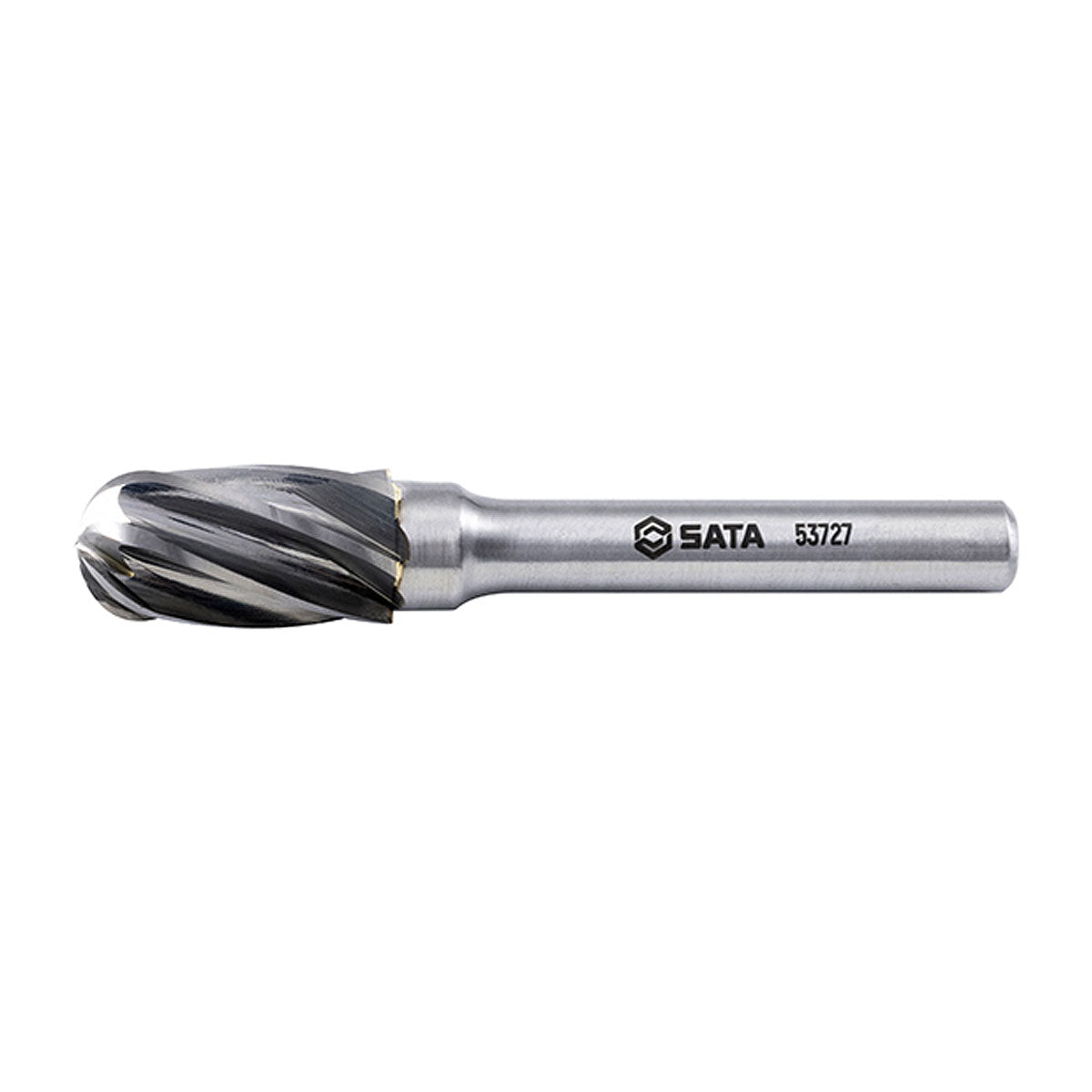 Mũi mài hợp kim hình trụ đầu tròn, răng đôi SATA 53727 đường kính mũi 10mm