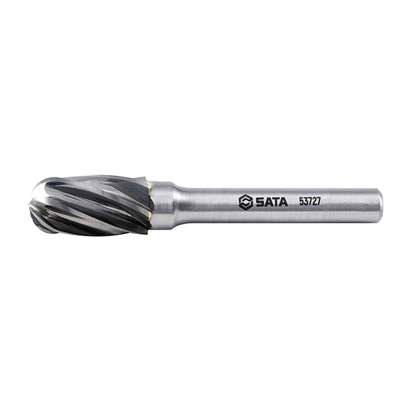 Mũi mài hợp kim hình trụ đầu tròn, răng đôi SATA 53727 đường kính mũi 10mm