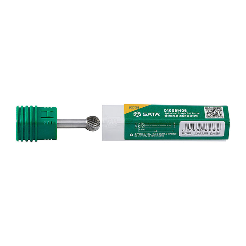 Mũi mài hợp kim hình cầu, răng đơn SATA 53735 đường kính mũi 10mm