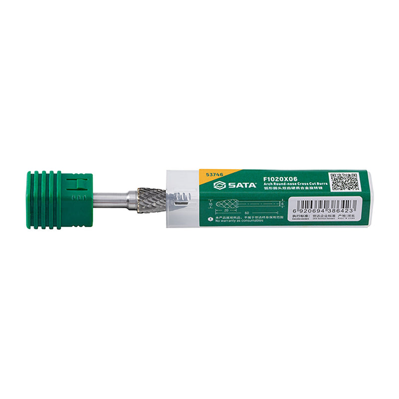 Mũi mài hợp kim hình chóp, răng thô SATA 53746 đường kính mũi 10mm