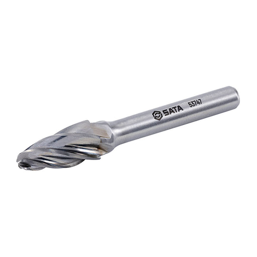Mũi mài hợp kim SATA 53747 hình chóp răng đôi Ø10mm gia công kim loại, loại bỏ ba via, làm sạch mối hàn.