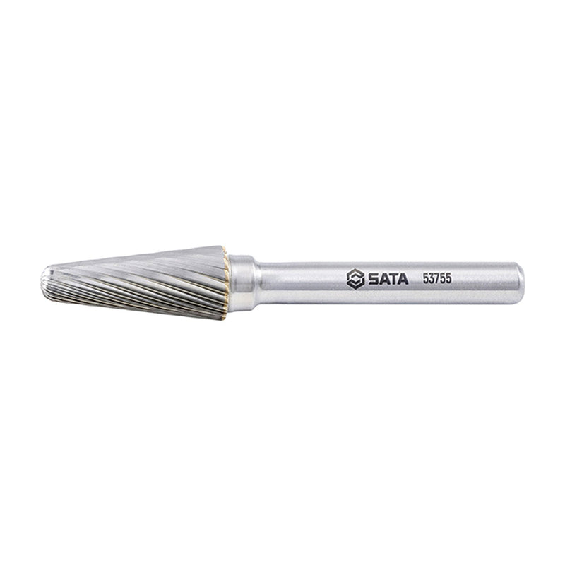Mũi mài hợp kim hình nón, răng đơn SATA 53755 đường kính mũi 10mm