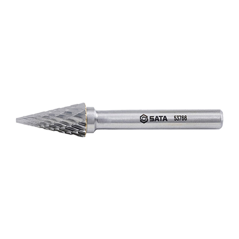 Mũi mài hợp kim hình côn đầu nhọn, răng thô SATA 53766 đường kính mũi 10mm