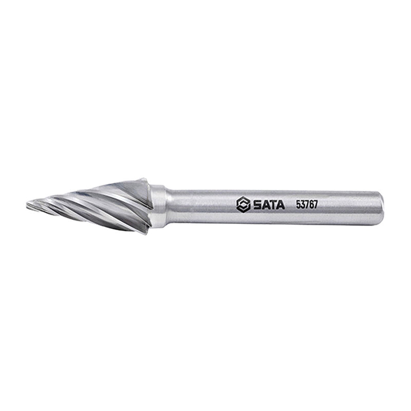 Mũi mài hợp kim hình côn đầu nhọn, răng đôi SATA 53767 đường kính mũi 10mm