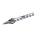 Mũi mài hợp kim đầu côn nhọn răng đôi SATA 53767 đường kính 10mm, gia công kim loại, sửa khuôn, vát mép