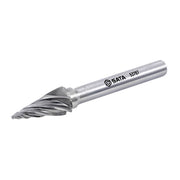 Mũi mài hợp kim đầu côn nhọn răng đôi SATA 53767 đường kính 10mm, gia công kim loại, sửa khuôn, vát mép