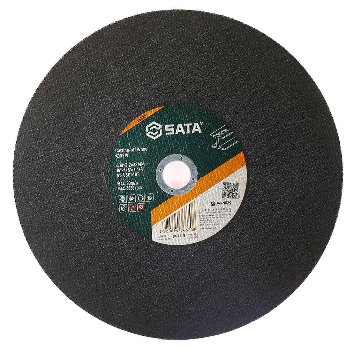 Đá cắt kim loại SATA đường kính 400mm, lỗ cốt 25.4mm