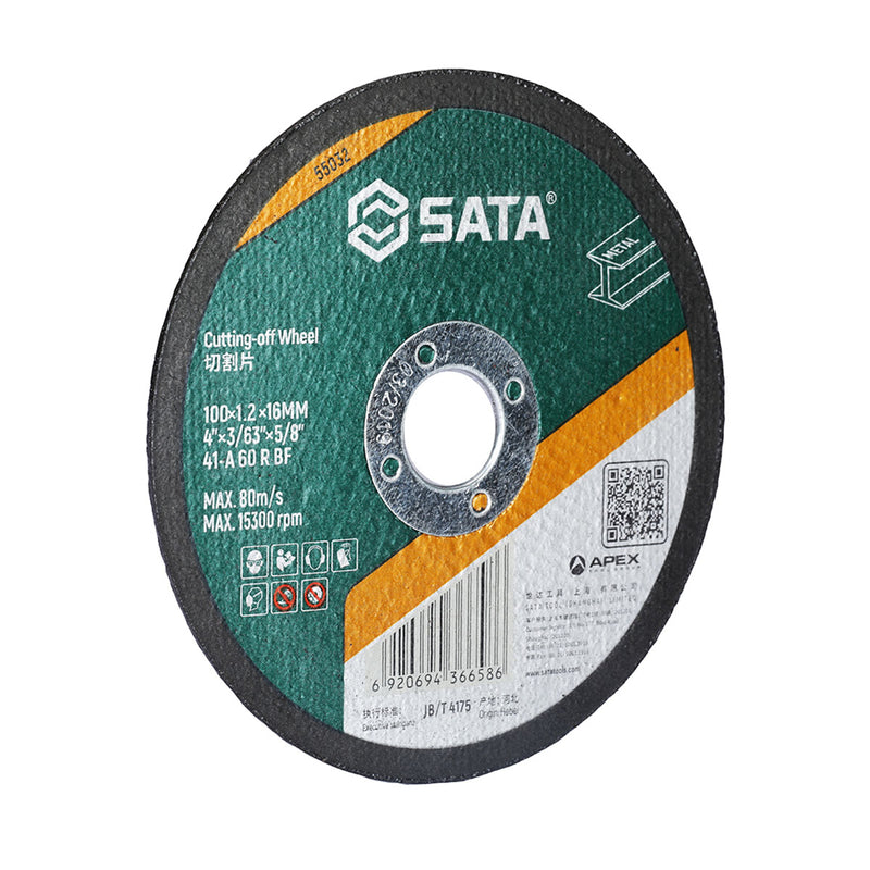 Lưỡi đá cắt kim loại SATA đường kính 100mm, cốt 16mm