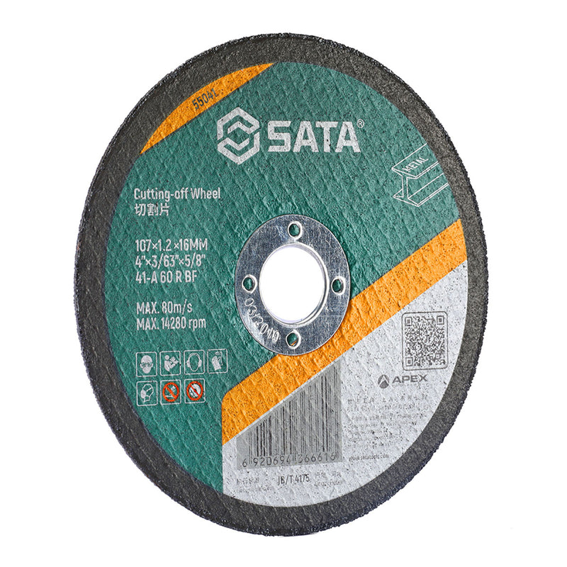 Lưỡi đá cắt kim loại SATA 55041 đường kính 107mm, cốt 16mm