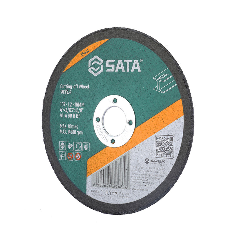 Lưỡi đá cắt kim loại SATA 55041 đường kính 107mm, cốt 16mm