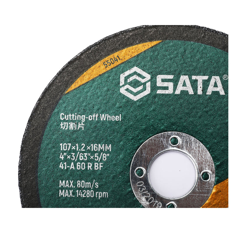 Lưỡi đá cắt kim loại SATA 55041 đường kính 107mm, cốt 16mm