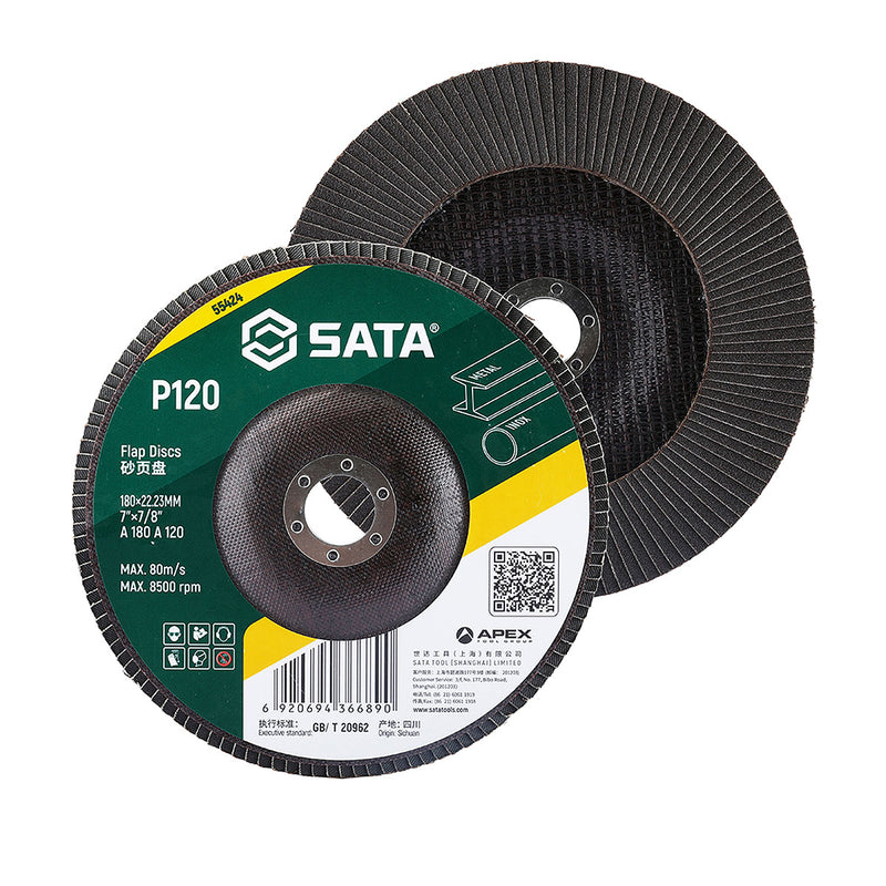 Đĩa nhám xếp SATA 180mm P120 mài kim loại, sửa chữa công nghiệp