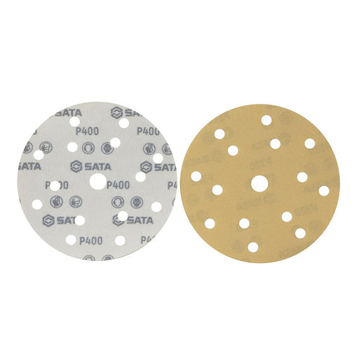 Giấy nhám tròn SATA 150mm 15 lỗ hút bụi, các cỡ hạt P80-P600, chất lượng cao, bền bỉ.