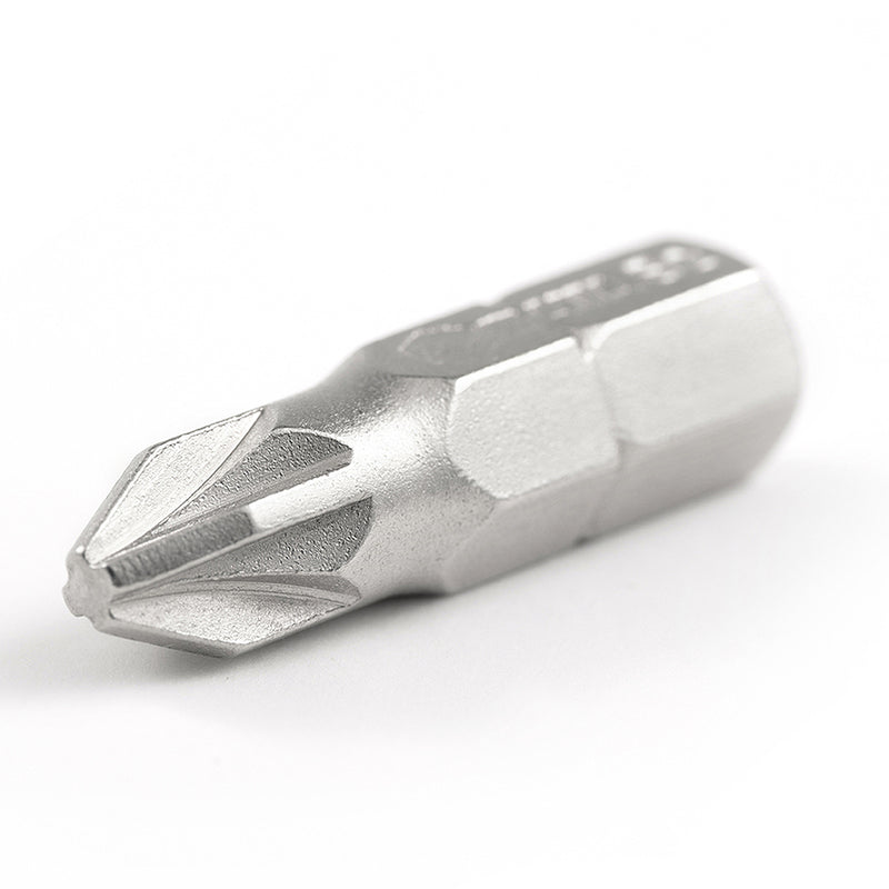 Mũi vít Pozi SATA 25mm đuôi lục giác 1/4 inch, thép S2, chống mài mòn, bền bỉ.