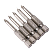 Vĩ 5 mũi vặn vít bake SATA 50mm thép S2, chuôi lục giác 1/4 inch, kích thước PH0-PH3