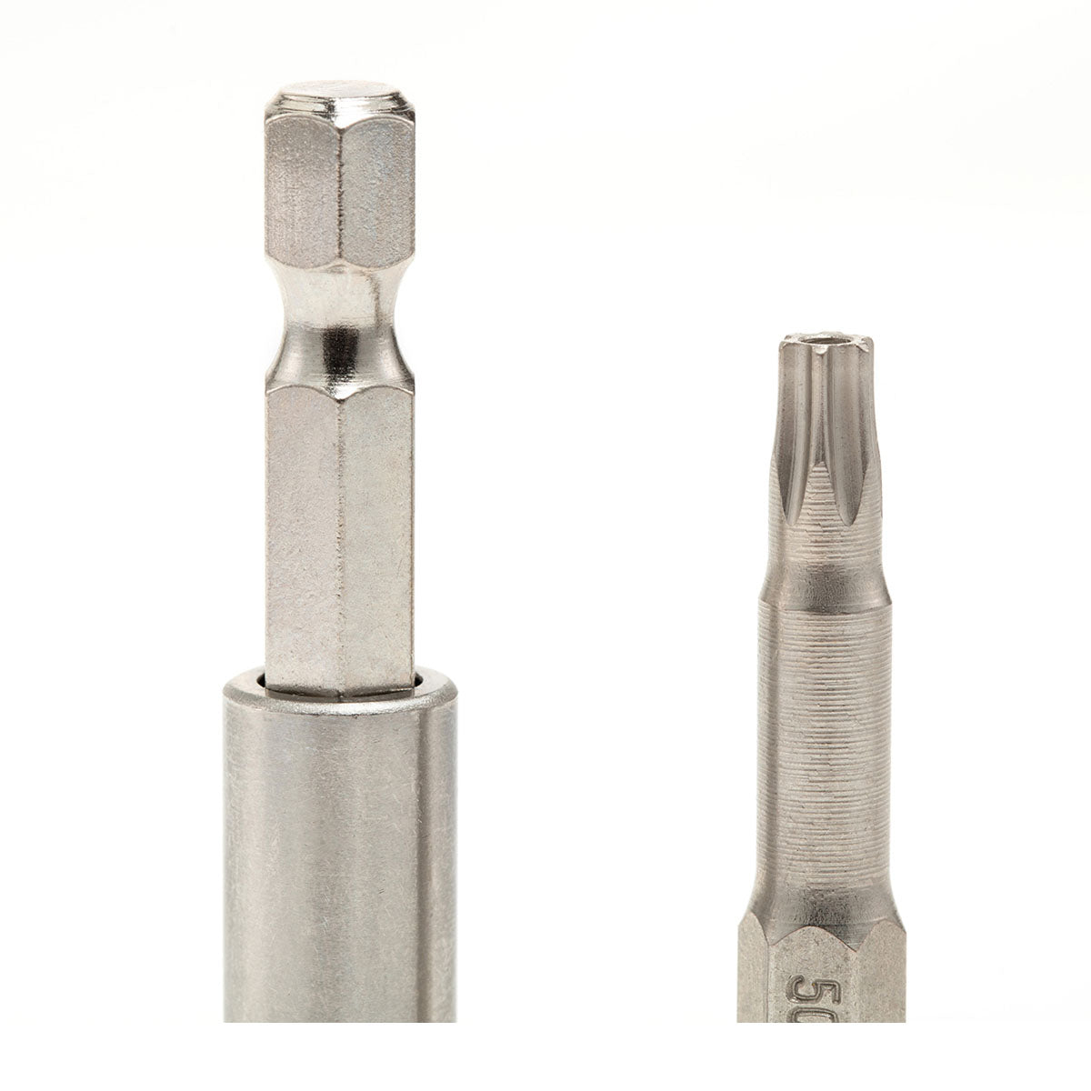 Bộ 5 đầu lục giác sao có lỗ tròn SATA, cốt 6.35mm (1/4 inch), dài 50mm, thép S2 mạ Niken