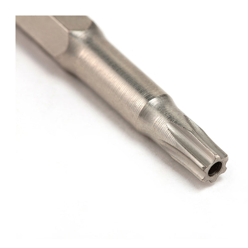 Bộ 5 đầu lục giác sao có lỗ tròn SATA, cốt 6.35mm (1/4 inch), dài 50mm, thép S2 mạ Niken