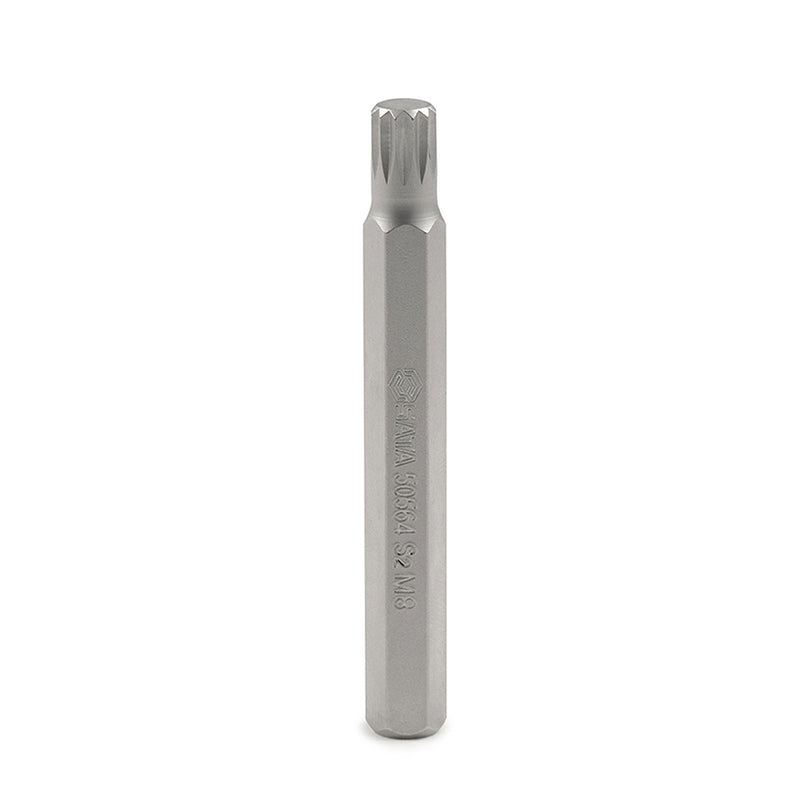 Bộ 5 đầu lục giác sao 12 cạnh SATA, cốt 8mm (5/16 inch), thân dài 70mm, thép S2 mạ Niken