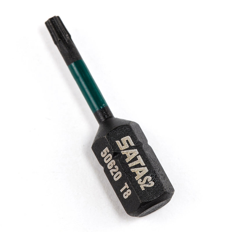Vĩ 10 mũi vặn vít đầu sao SATA đuôi lục giác 6.35mm (1/4 inch), kích thước từ T8 - T40