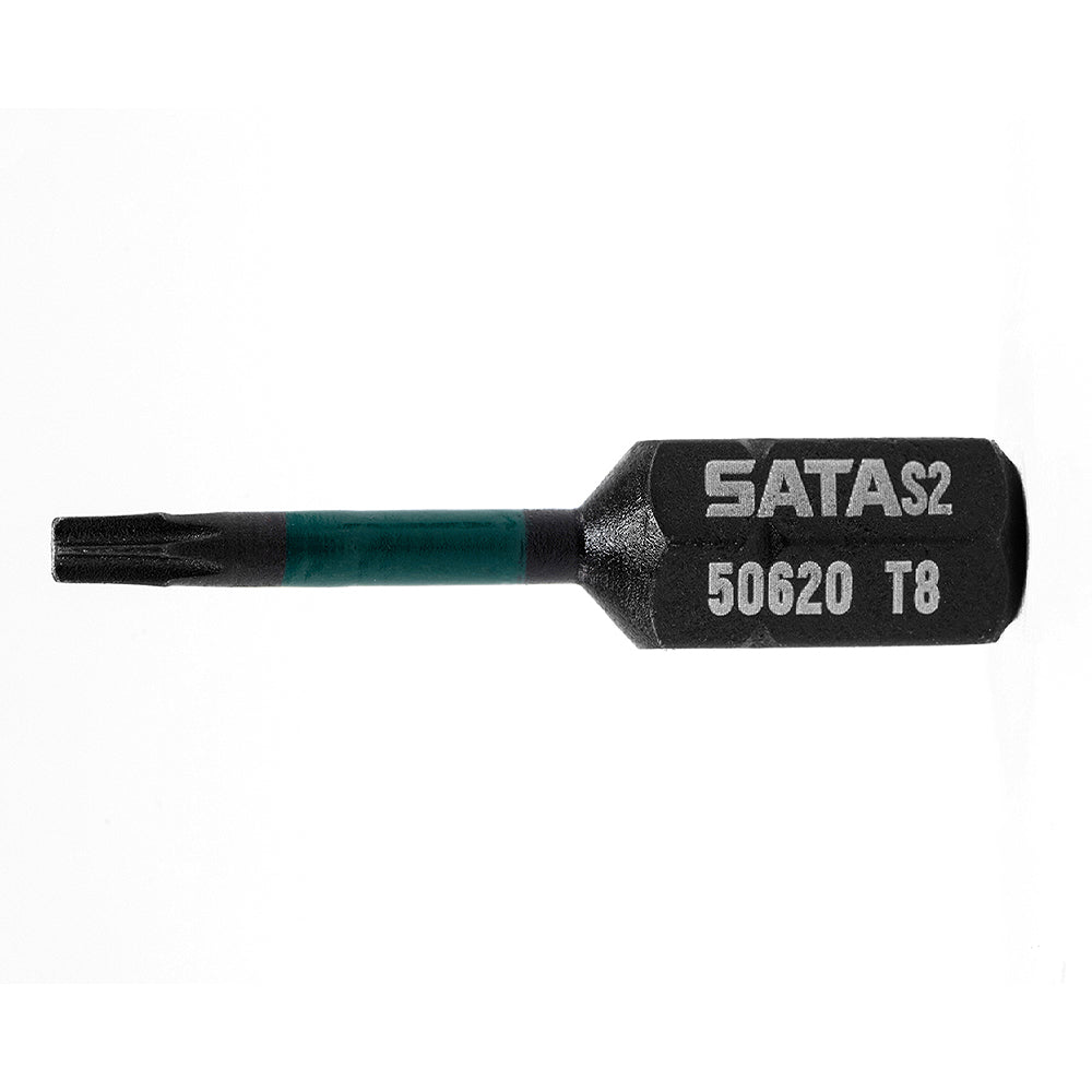 Vĩ 10 mũi vít đầu sao SATA T8-T40 đuôi lục giác 1/4 inch, thép S2, 29mm