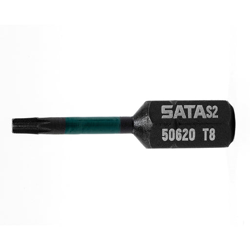 Vĩ 10 mũi vít đầu sao SATA T8-T40 đuôi lục giác 1/4 inch, thép S2, 29mm