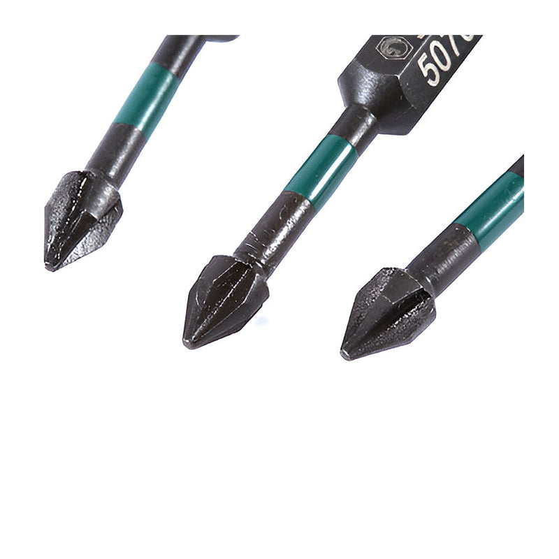 Bộ 10 mũi vít bake SATA cốt 6.35mm (1/4 inch), vật liệu thép Cr-Mo, đầu mũi có từ tính