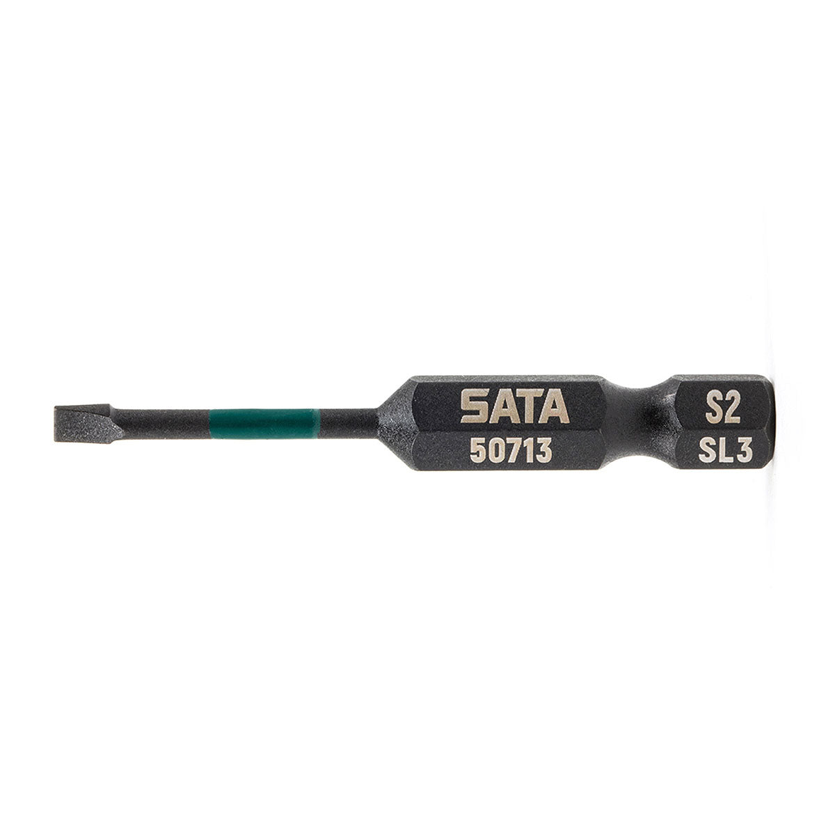 Bộ 10 mũi vít dẹp SATA cốt 6.35mm (1/4 inch), vật liệu thép Cr-mo, đầu mũi có từ tính