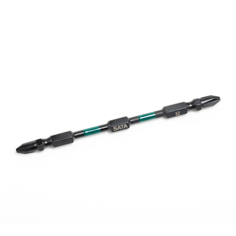 Bộ 10 đầu tua vít bake 2 đầu bằng thép đen SATA dài 110mm, cốt 6.35mm (1/4 inch),  có nam châm