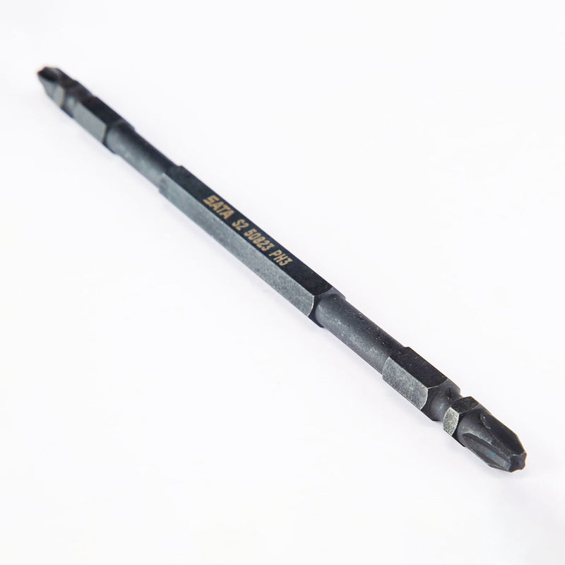 Bộ 10 đầu tua vít bake 2 đầu bằng thép đen SATA dài 150mm, cốt 6.35mm (1/4 inch),  có nam châm