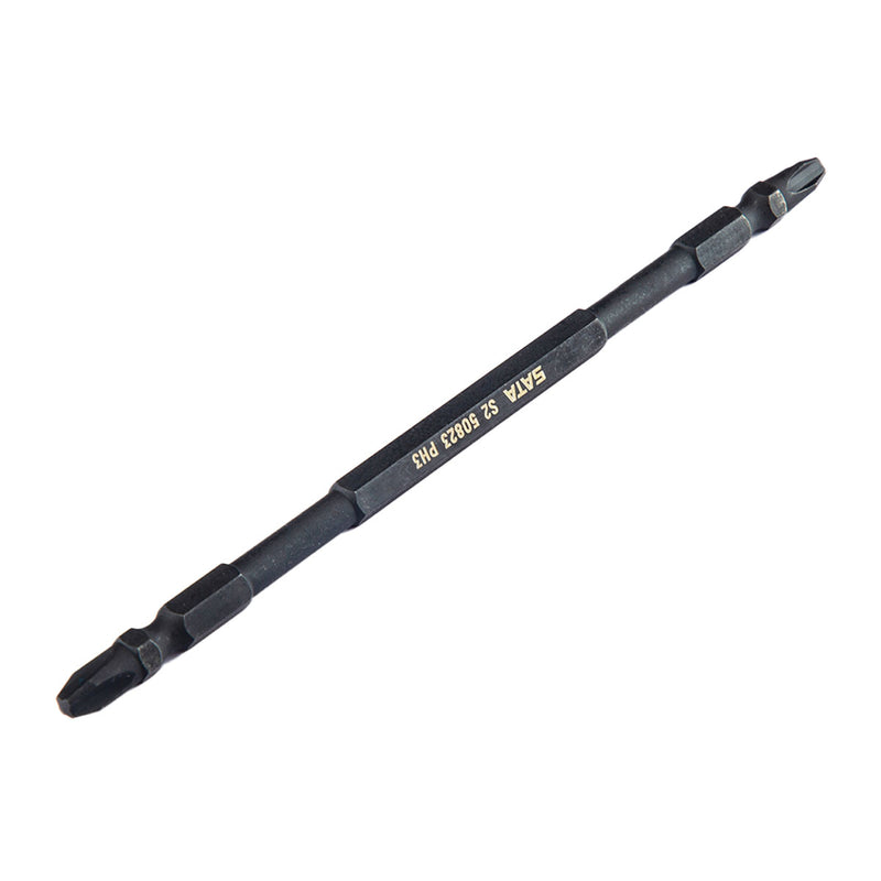 Bộ 10 đầu tua vít bake 2 đầu bằng thép đen SATA dài 150mm, cốt 6.35mm (1/4 inch),  có nam châm