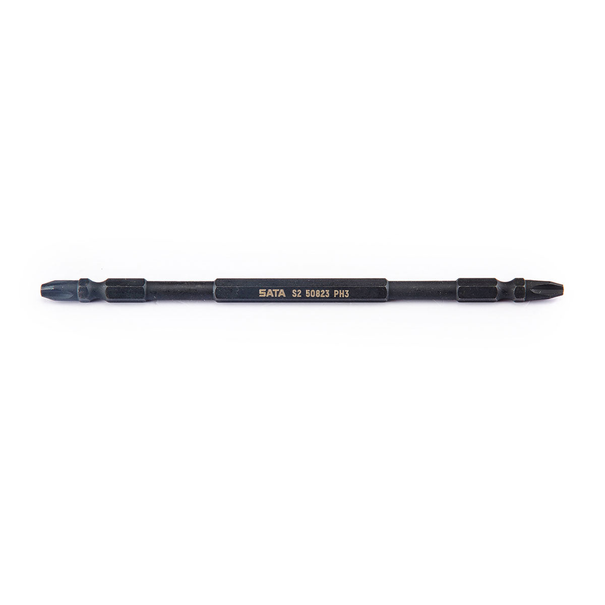 Bộ 10 đầu tua vít bake 2 đầu bằng thép đen SATA dài 150mm, cốt 6.35mm (1/4 inch),  có nam châm
