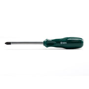Tua vít đóng đầu bake SATA 61713, PH2 x 100mm, thân xuyên suốt, thép SVCM, tay cầm công thái học.