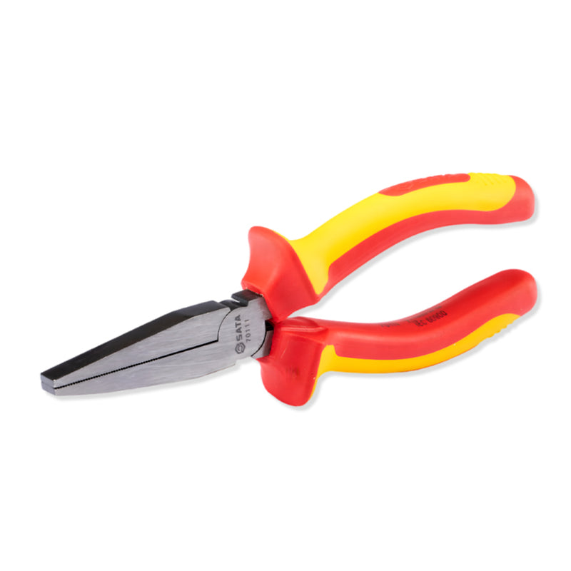Kìm nhọn mũi dẹp cách điện 1000V SATA 70111 kích thước 150mm