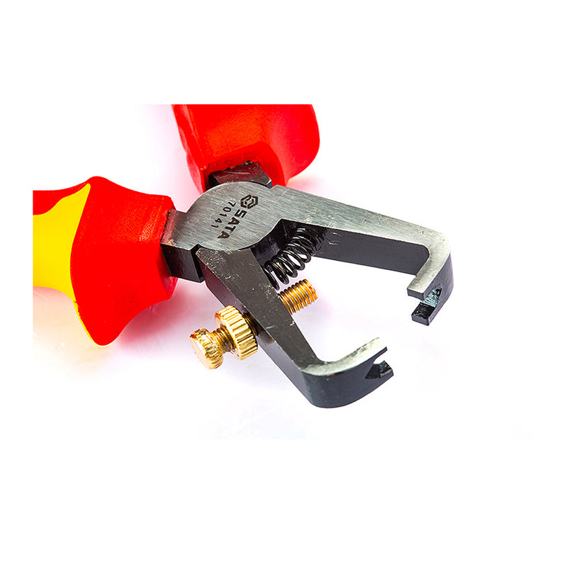 Kìm tuốt dây cách điện 1000V SATA 70141 kích thước 150mm