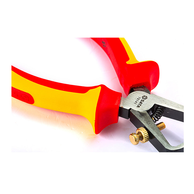 Kìm tuốt dây cách điện 1000V SATA 70141 kích thước 150mm