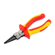 Kìm nhọn mũi tròn SATA 70161 cách điện 1000V 150mm, mũi tròn uốn dây, tay cầm chống trượt VDE
