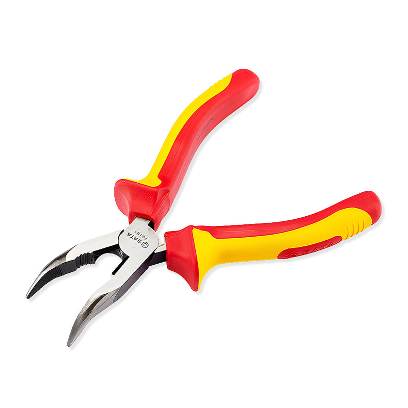 Kìm nhọn mũi cong, cách điện 1000V SATA kích thước từ 6 inch - 8 inch