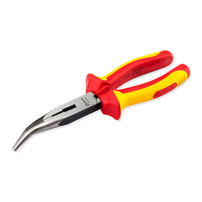 Kìm nhọn mũi cong, cách điện 1000V SATA kích thước từ 6 inch - 8 inch