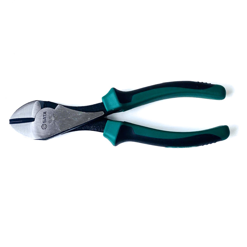 Kìm cắt chéo SATA 70203A 180mm tay cầm TPE, thép Cr-Ni