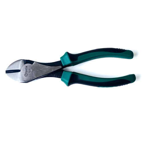 Kìm cắt chéo SATA 70203A 180mm tay cầm TPE, thép Cr-Ni