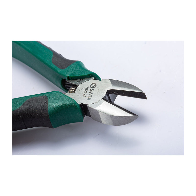 Kìm cắt kiểu Nhật SATA kích thước từ 5 inch - 7 inch, chất liệu thép Cr-V, tay cầm nhựa TPR