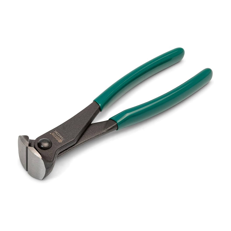 Kìm cắt càng cua SATA 70602ME 200mm, thép hợp kim, tay cầm bọc nhựa xanh, cắt sát bề mặt, nhổ đinh.
