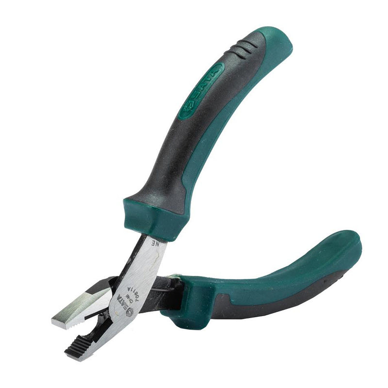 Kìm điện mini SATA 70611A kích thước 5 inch, chất liệu thép Cr-Ni, tay cầm nhựa TPR