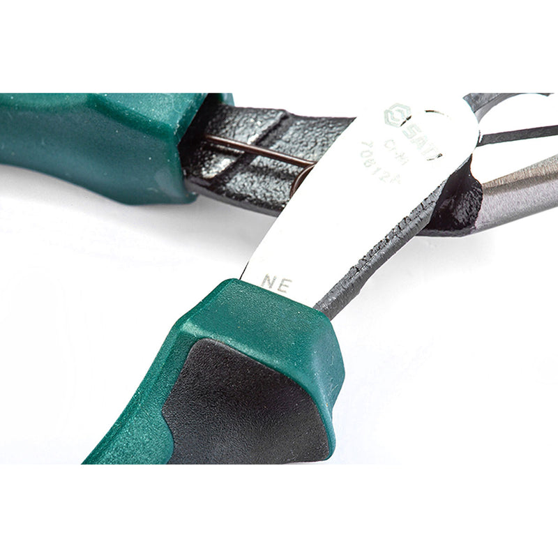 Kìm mũi nhọn mini, có trợ lực SATA 70612A kích thước 140mm