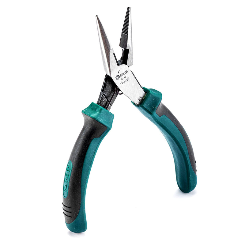 Kìm mũi nhọn mini, có trợ lực SATA 70612A kích thước 140mm