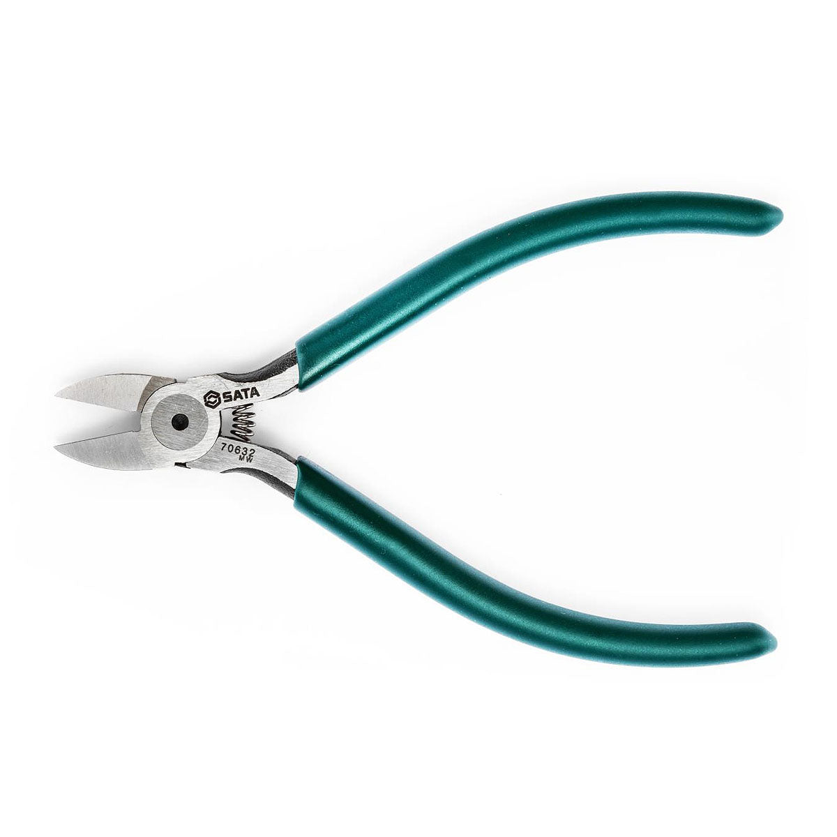 Kìm cắt điện tử SATA 70631 kích thước 4 inch, chất liệu thép Cr-V